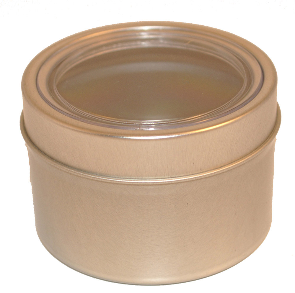 Silver jar with round windows