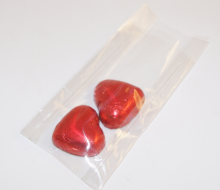 Transparent bag with welded bottom 60x100mm