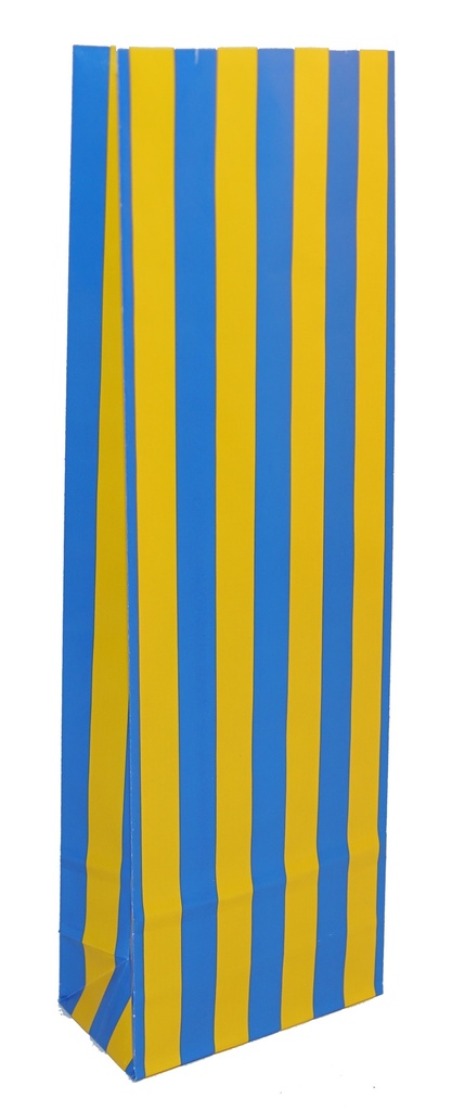 100g Yellow / blue striped bag
