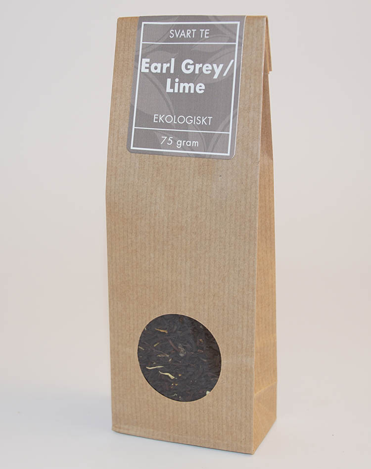 Earl grey/lime ORGANIC black tea pack 75g