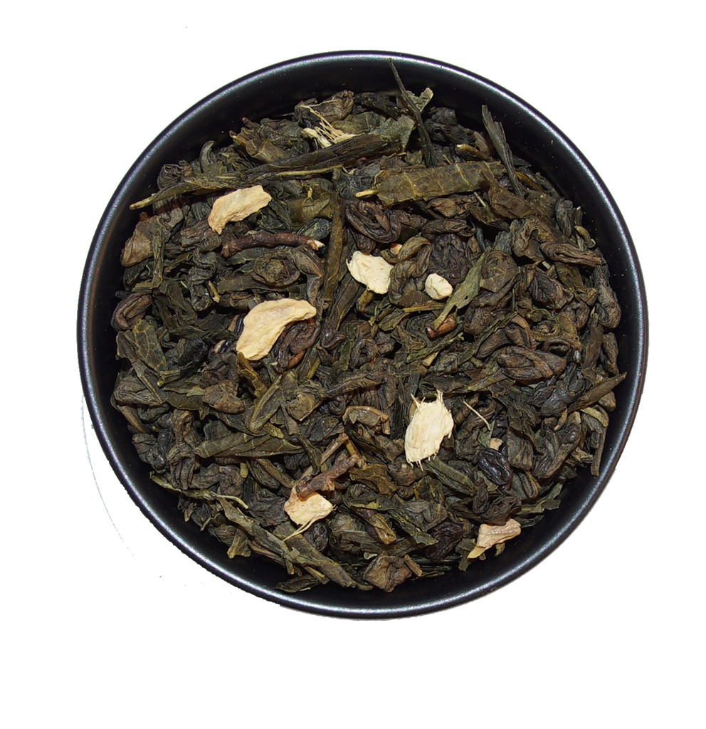 Lemon/ginger ORGANIC green tea bulk 1kg