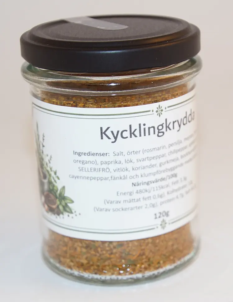 Chicken seasoning 120g in glass jar