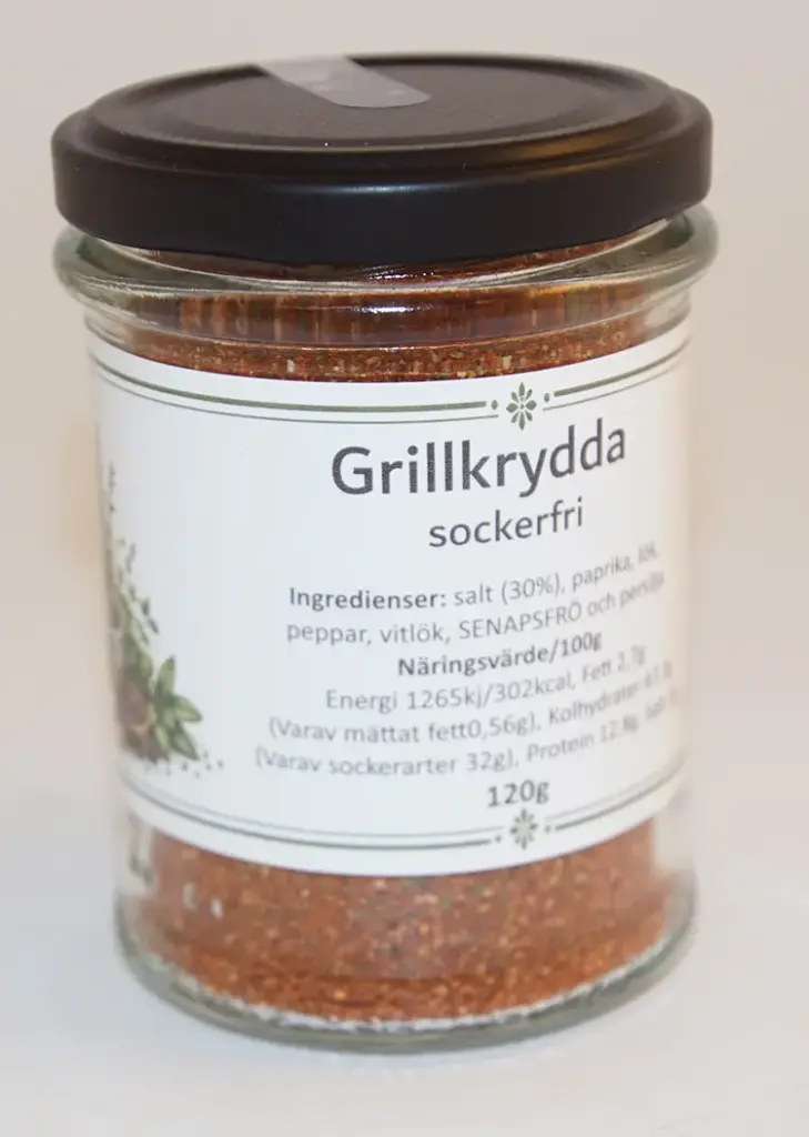 Grillkrydda Sockerfri 90g i glasburk