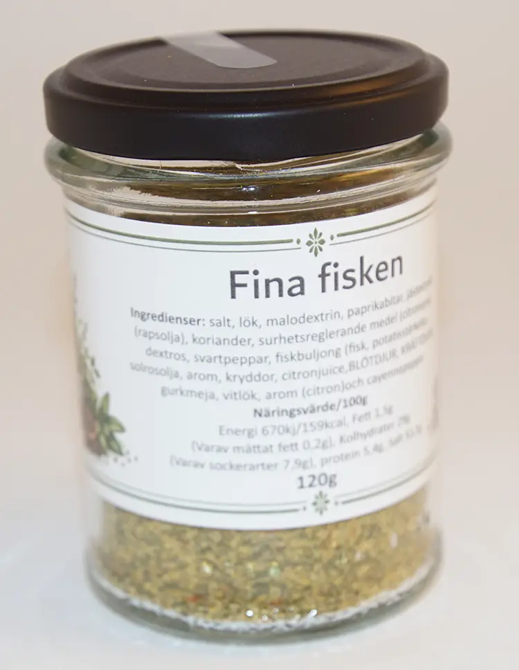 Fina fisken 120g in glass jar