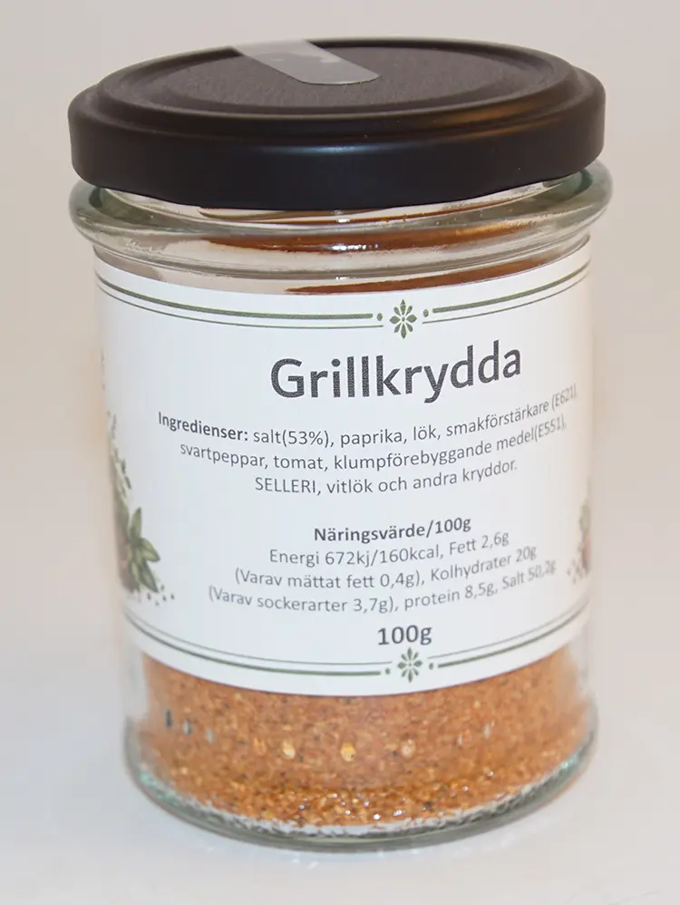 Grill seasoning 100g in glass jar