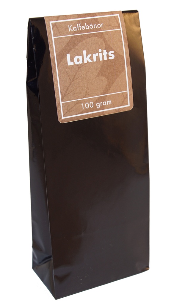 Liquorice coffee whole beans pack 100g