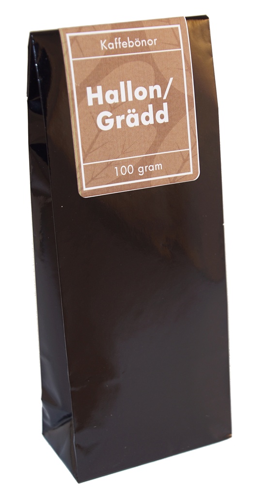 Hallon/grädd kaffe hela bönor fp 100g