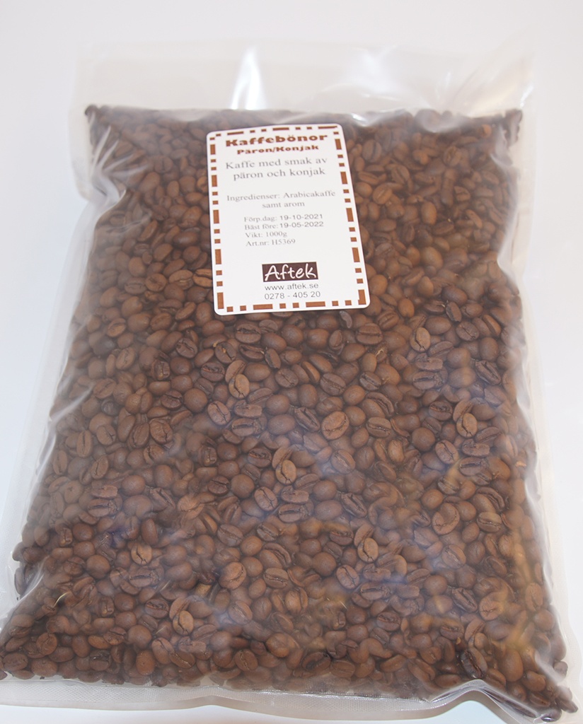 Pear/cognac coffee whole beans 1kg