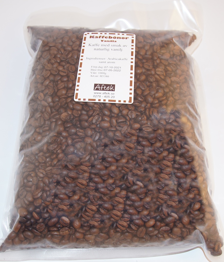 Vanilla coffee whole beans 1kg