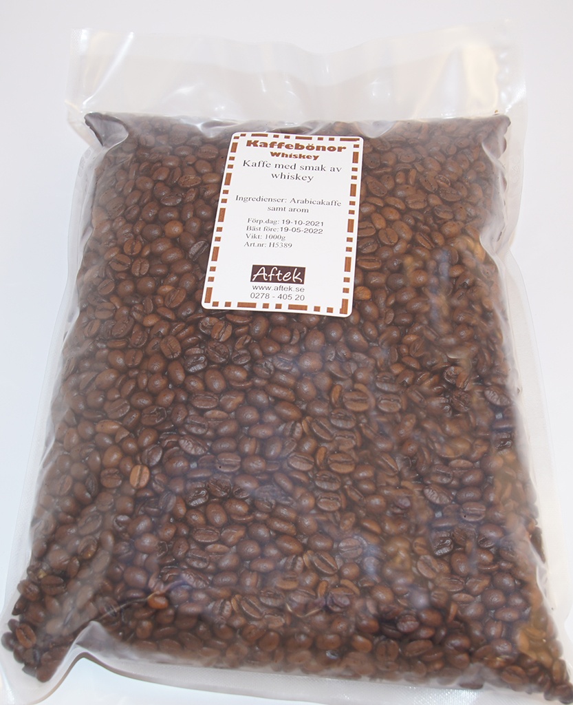 Whiskey kaffe hela bönor 1kg