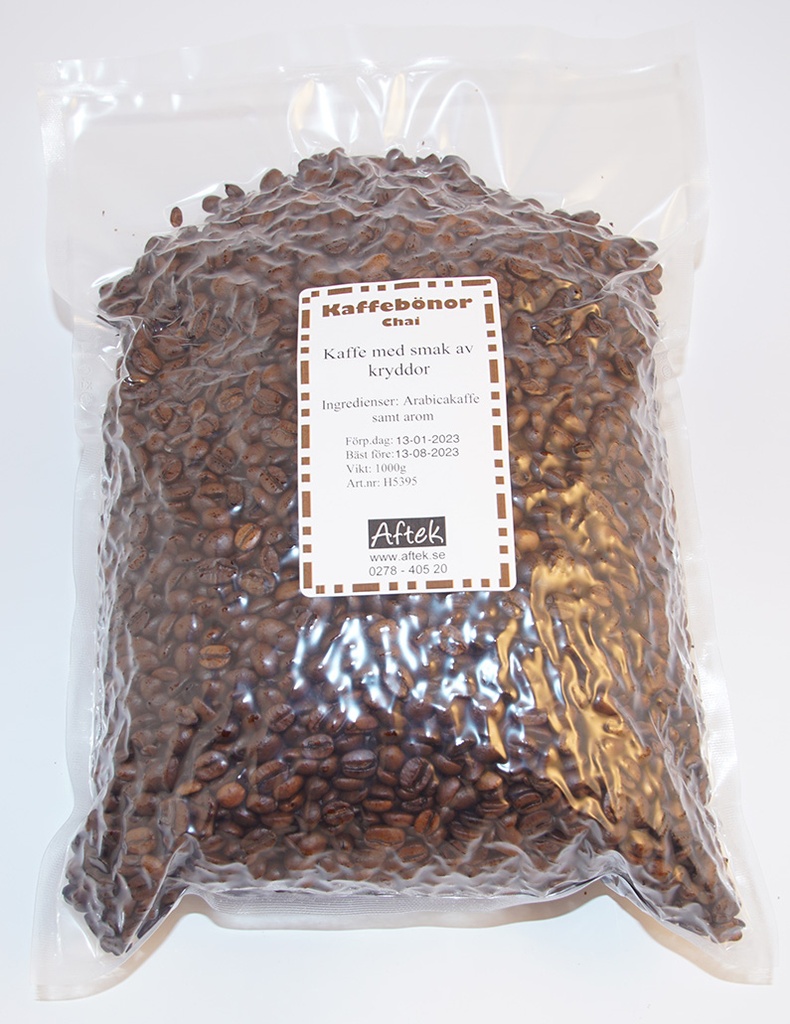 Chai flavoured coffee beans 1kg