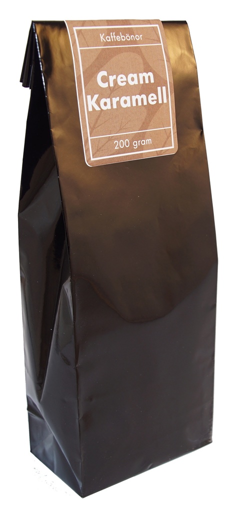 Cream caramel coffee whole beans pack 200g