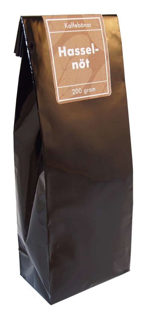 Hazelnut coffee whole beans pack 200g