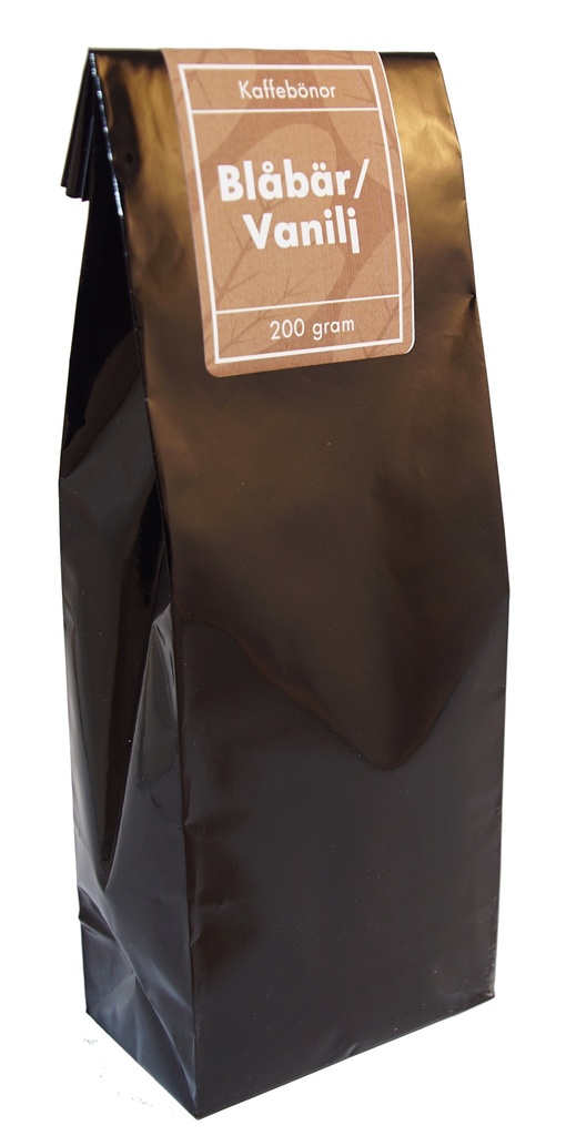 Blueberry/vanilla coffee whole beans pack 200g