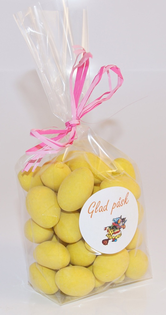 Lemon almond in cellophane with ribbon 200g