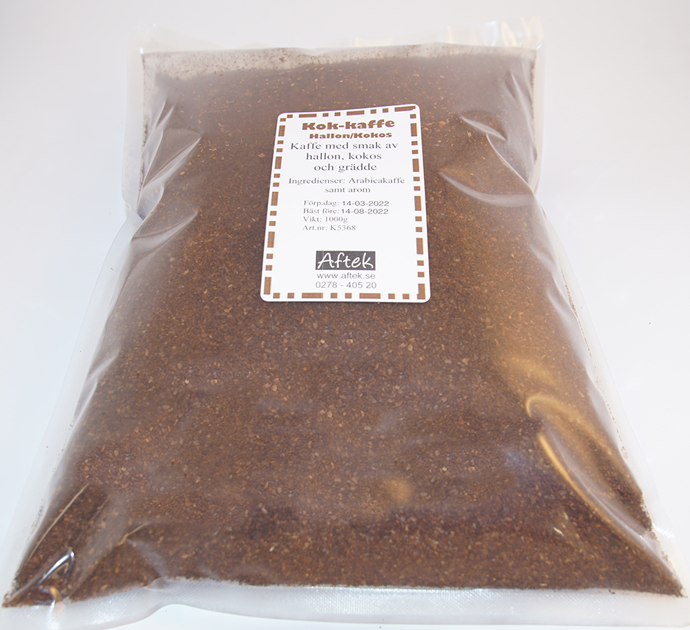 Hallon/kokos kaffe kok 1kg