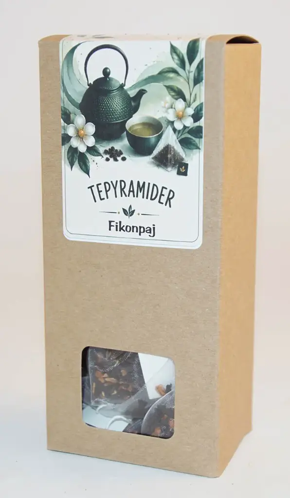 Pyramid tea Fig pie black in box