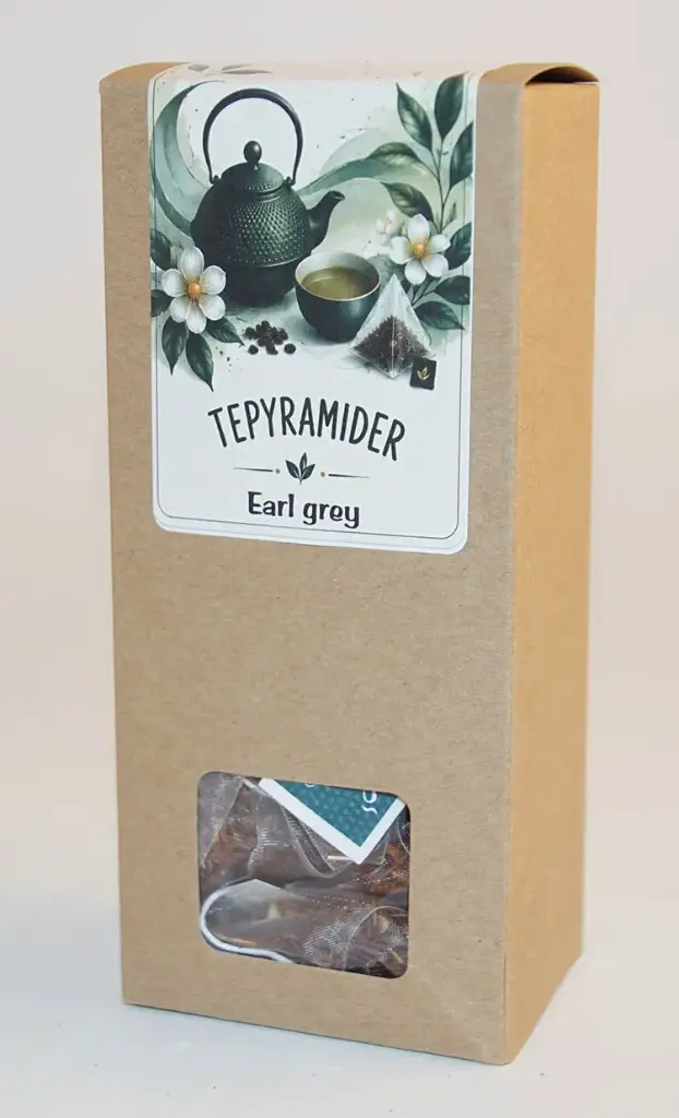 Pyramid tea Earl grey red in box