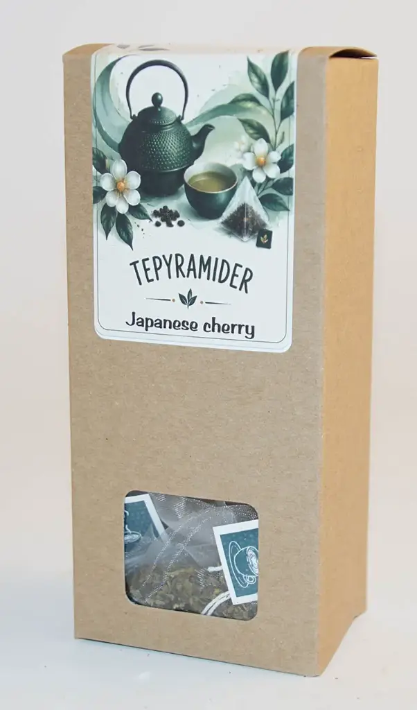 Pyramid tea Japanese cherry green in box
