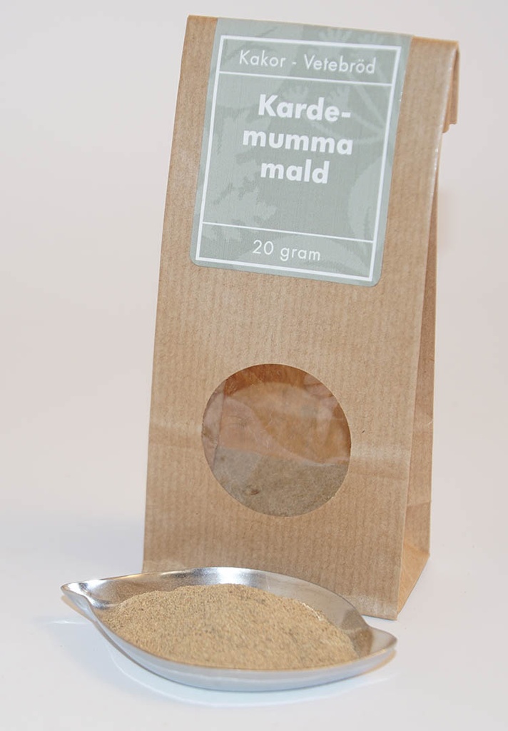 Cardamom ground brown bag with window 20g