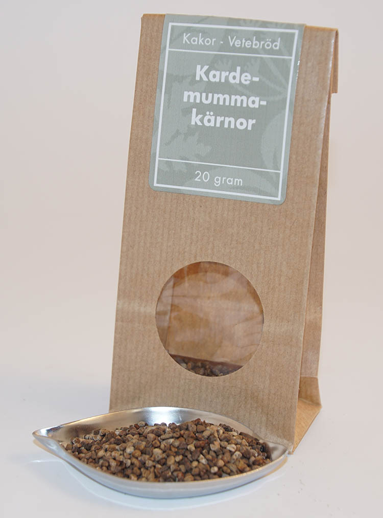 Cardamom seeds whole without shell brown bag with window 20g