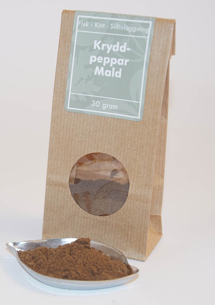 Allspice ground brown bag with window 30g