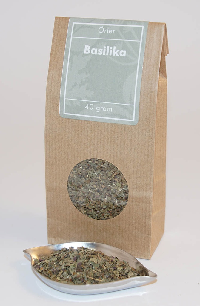 Basil whole brown bag with window 40g