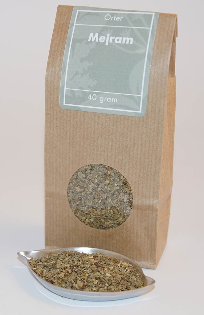Marjoram brown bag with window 40g