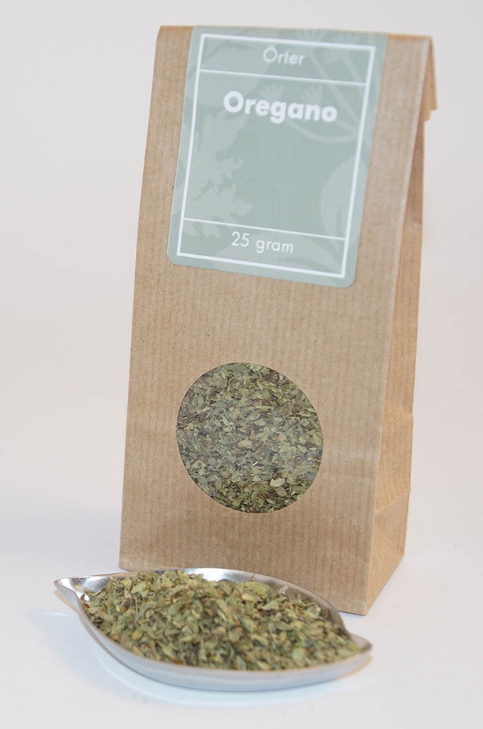 Oregano brown bag with window 25g