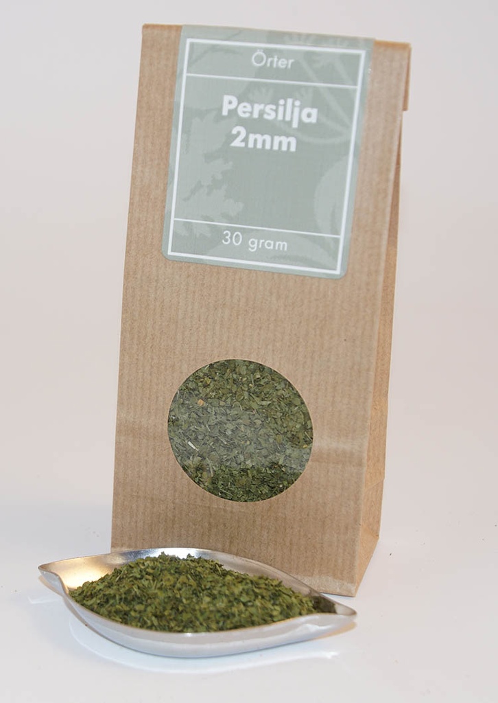 Parsley 2mm brown bag with window 30g