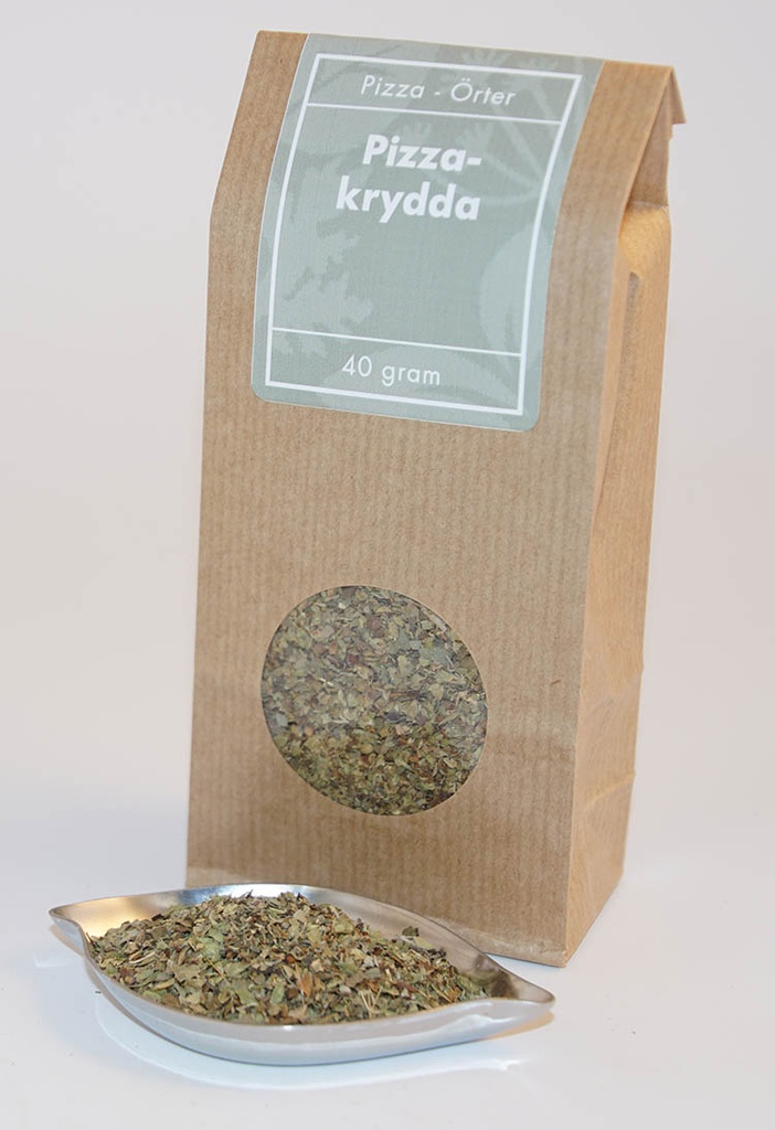 Pizza seasoning brown bag with window 40g