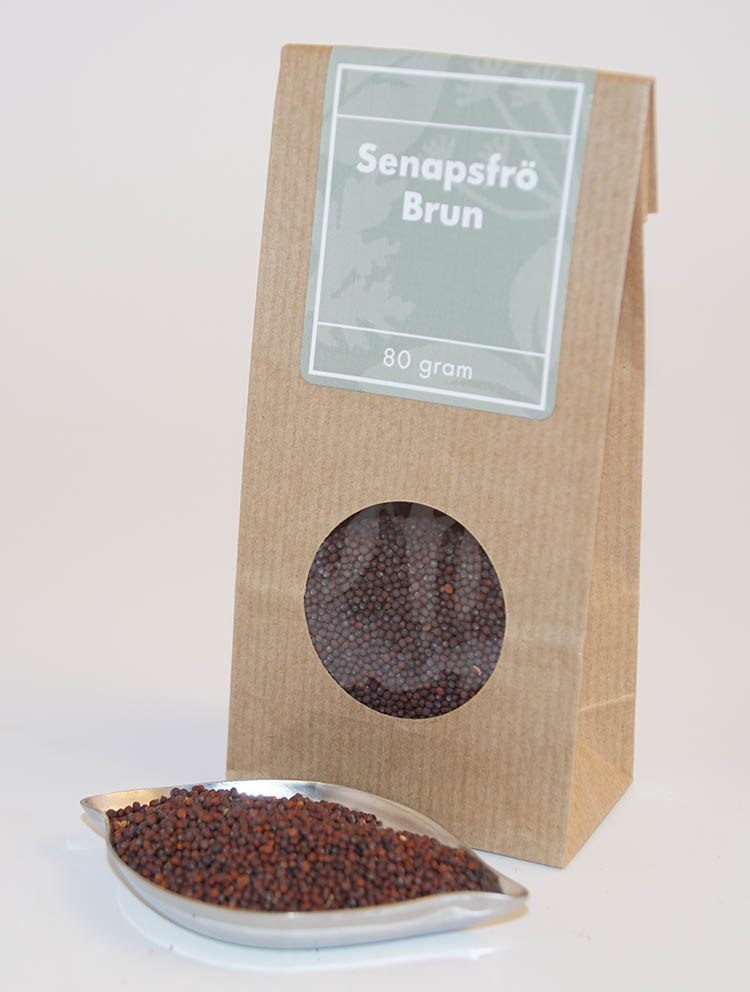 Mustard seeds whole brown brown with window 80g