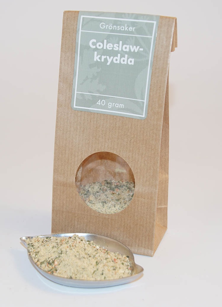 Coleslaw seasoning brown bag with window 40g
