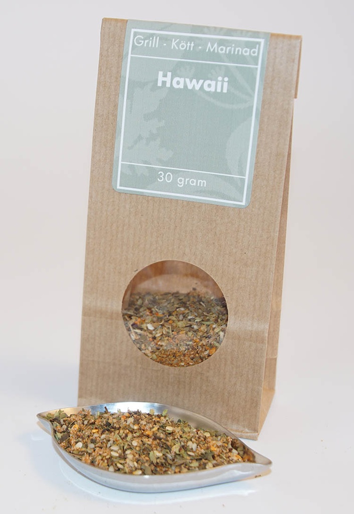 Hawaii seasoning brown bag with window 30g