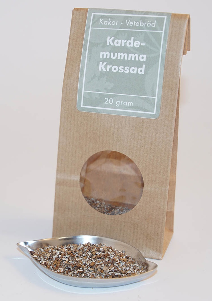 Cardamom seeds crushed brown bag with window 20g