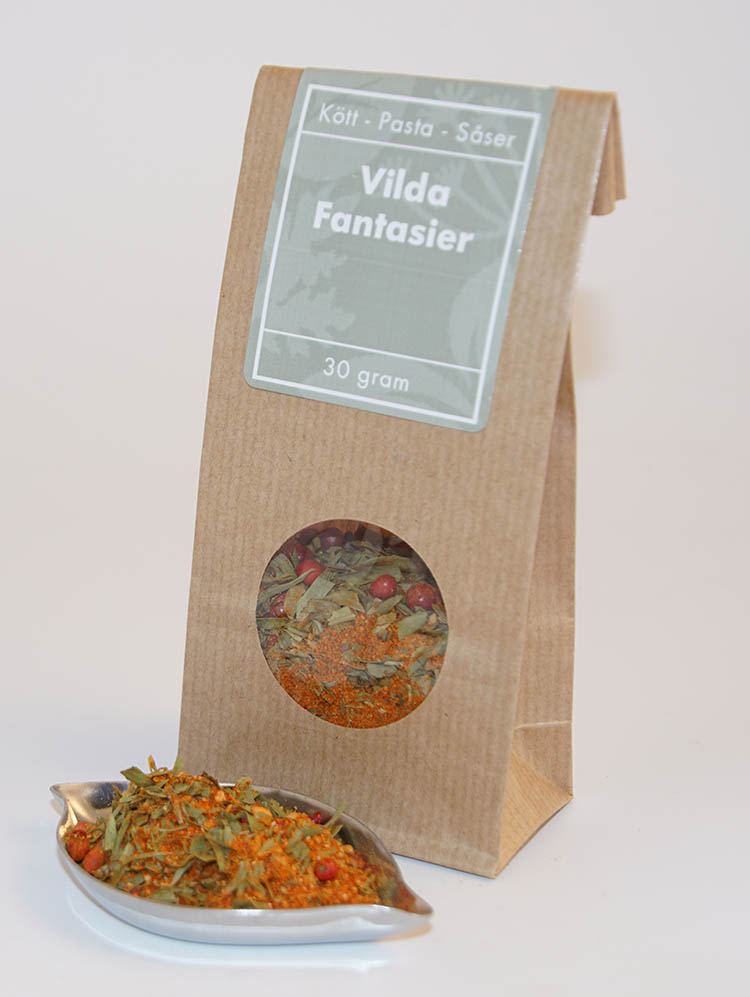 Vilda fantasier-krydda brun påse fönster 30g