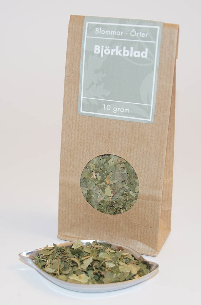 Birch leaf brown bag with window 30g