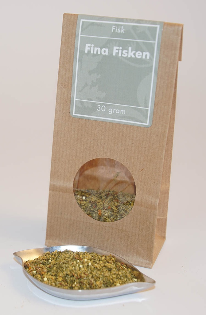 Fina fisken brown bag with window 30g