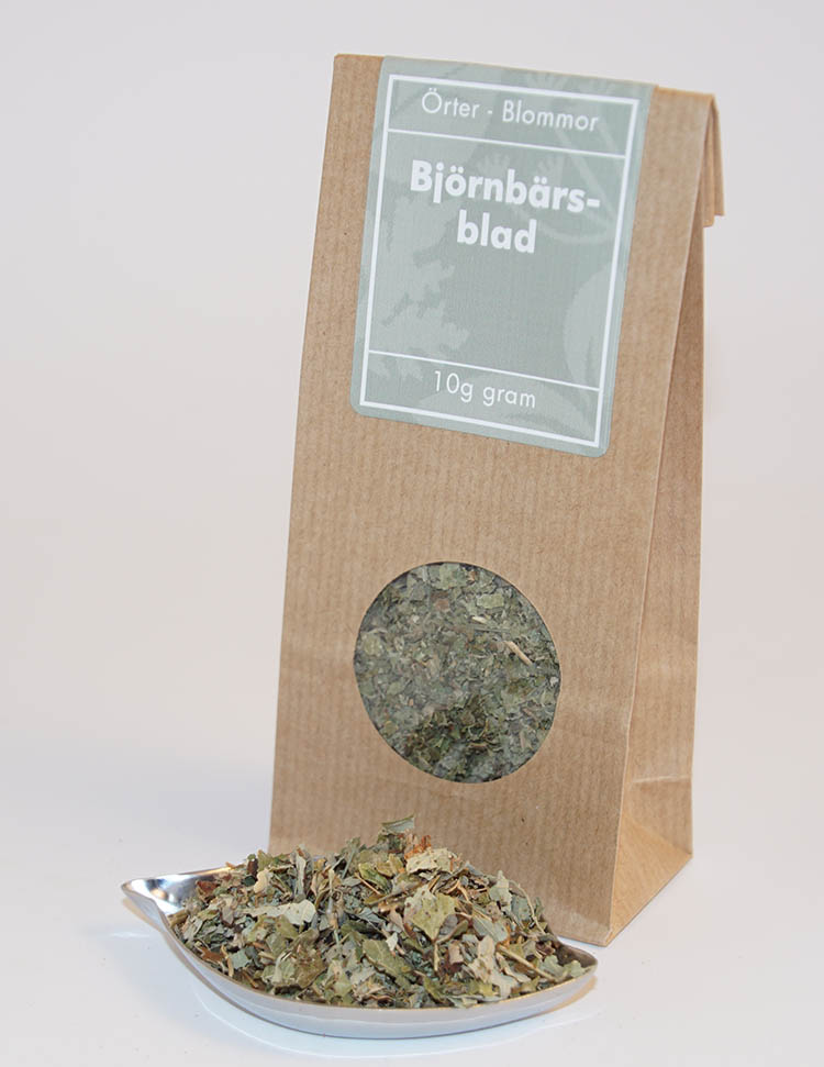 Blackberry leaf brown bag with window 10g