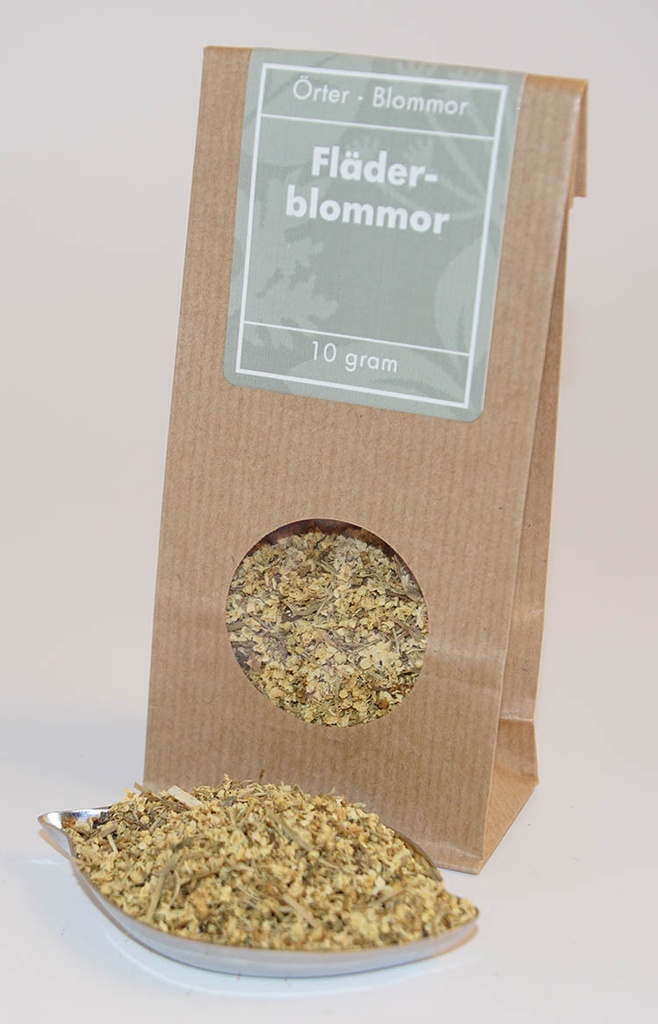 Elderflowers brown bag with window 10g