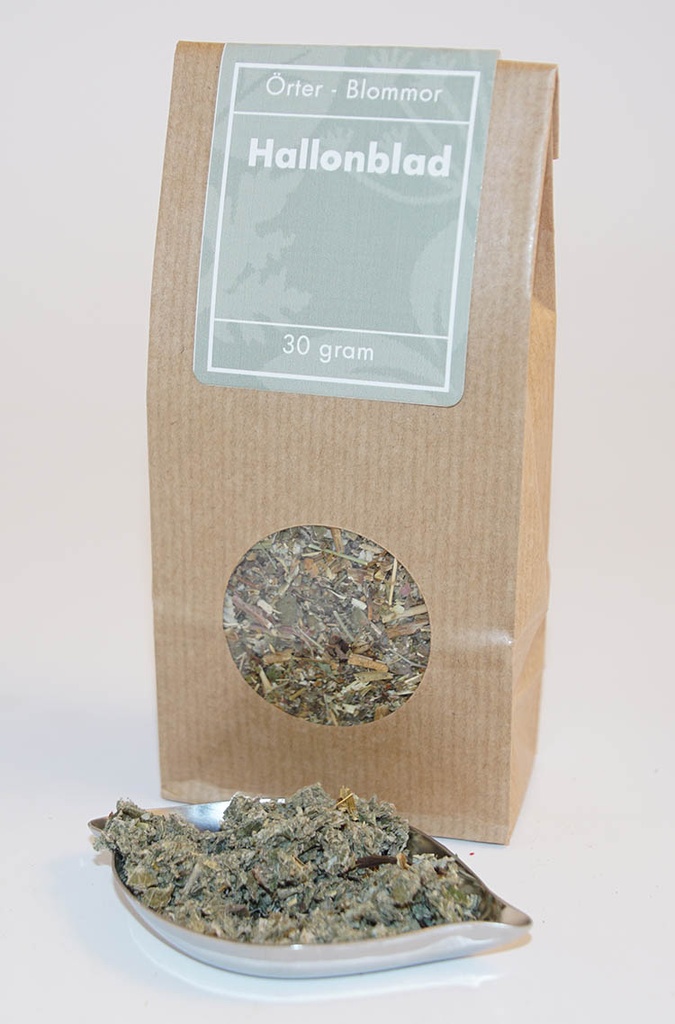 Raspberry leaf brown bag with window 30g