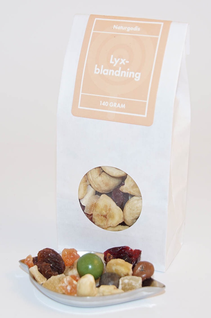 Luxury blend white bag with window 140g