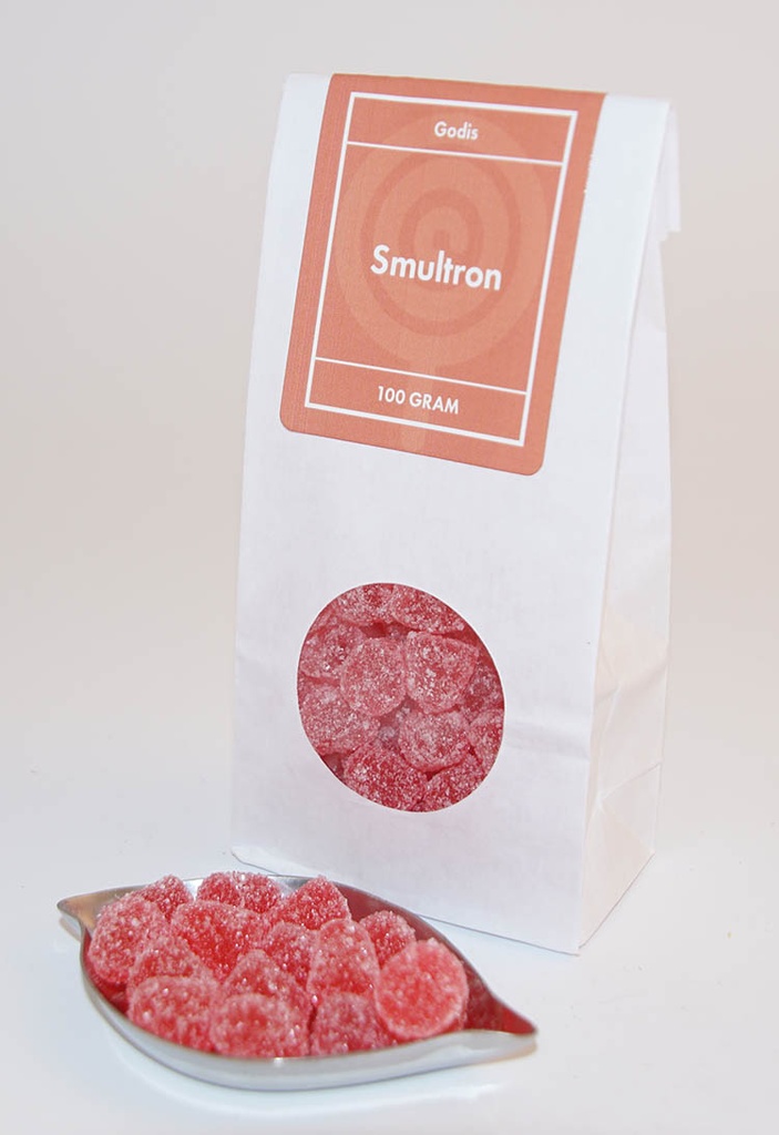 Wild strawberry FRANSSON white bag with window 100g