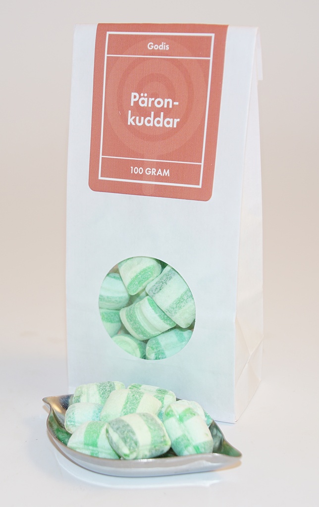 Pear pillows GRENNA white bag with window 100g