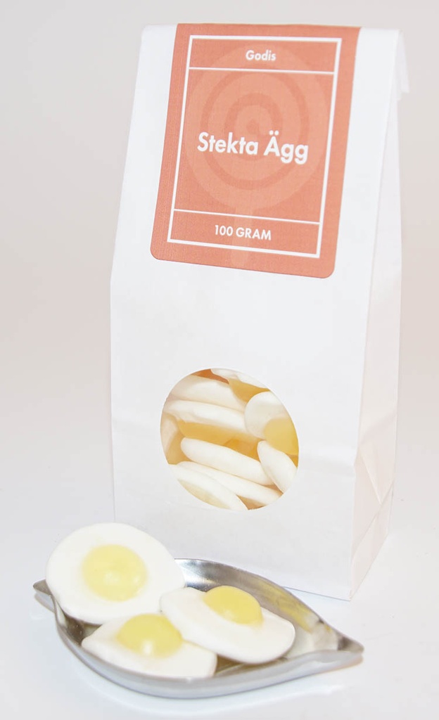 Fried eggs Haribo white bag with window 100g
