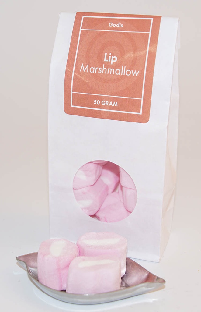 Lip Marchmallow vit påse med fönster 50g