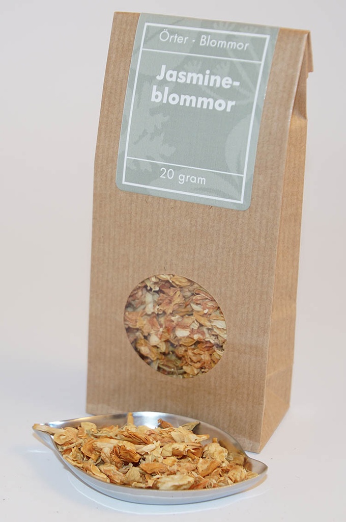 Jasmine flowers brown bag with window 20g