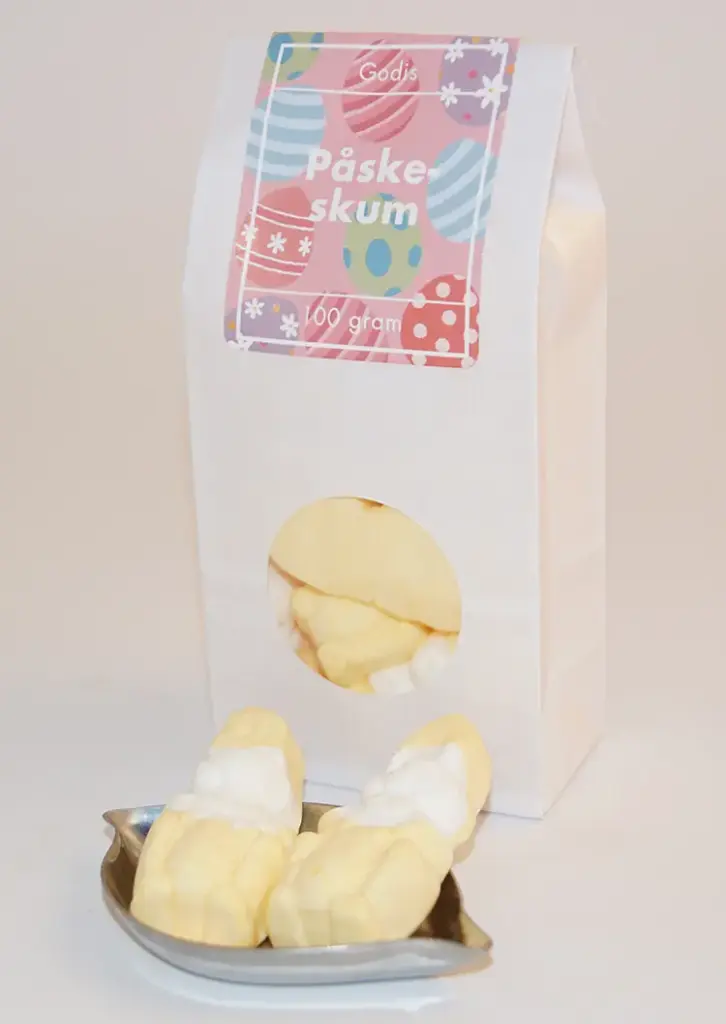 Easter marshmallow Bunny Cloetta white bag with window 100g