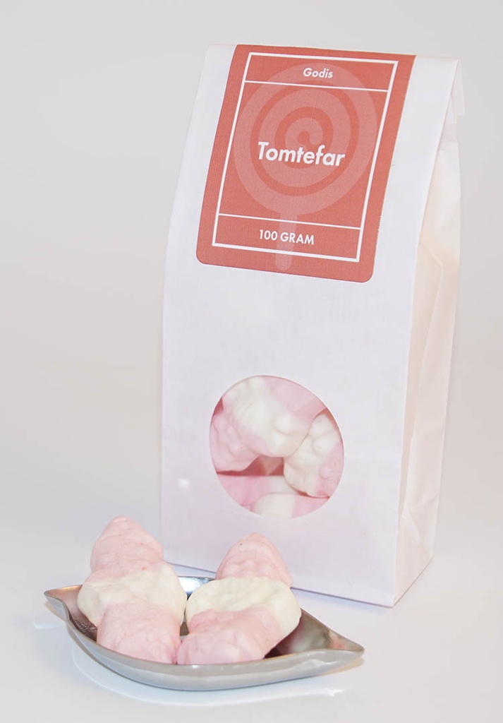 Santa father white bag with window 100g