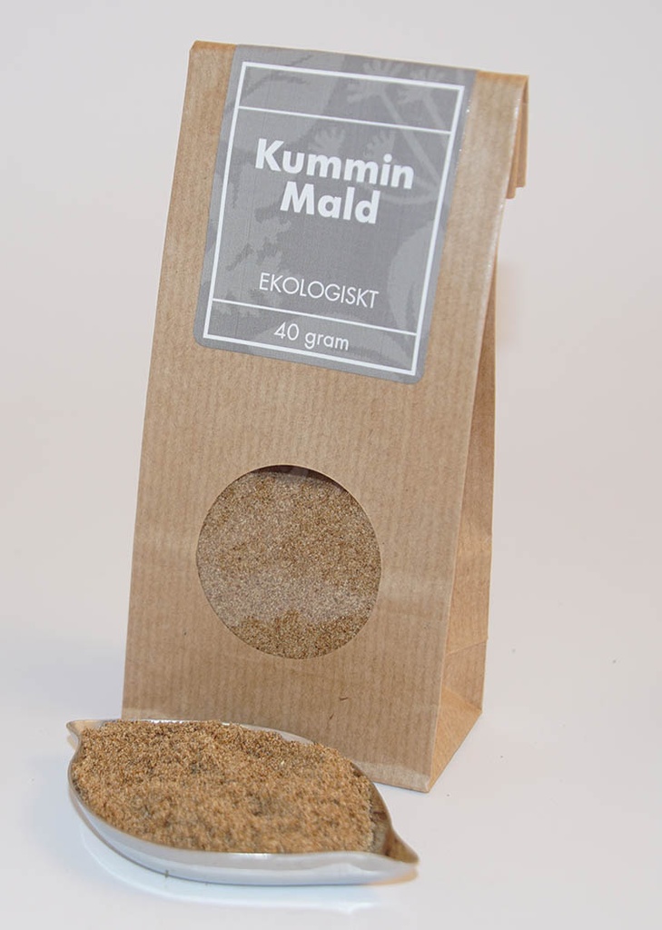 Kummin mald EKO brun påse med fönster